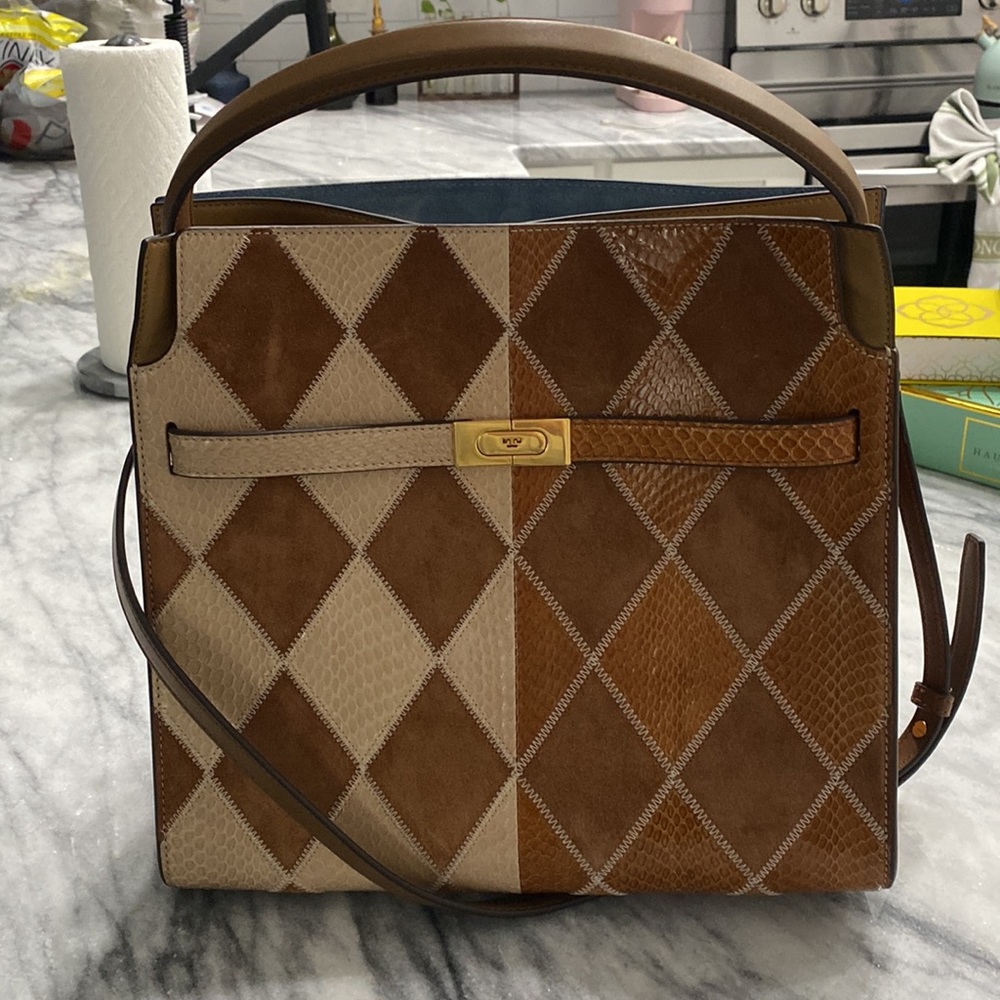 Lee radziwill snakeskin large bag